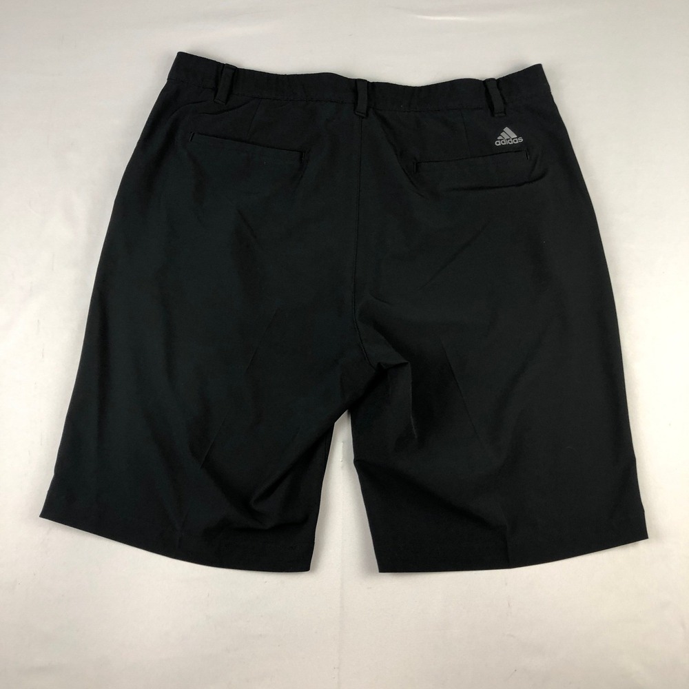 Adidas Mens Black Stretch Golf Shorts 36" Stretchy Performance Grip Waist - Picture 2 of 10